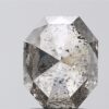 3.88 CT ,9.02*7.4 MM, Octagon shape natural diamond , salt and paper