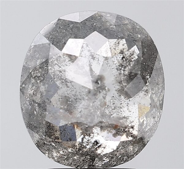 3.51 CT ,10.2*9.3 MM, Oval shape natural diamond , salt and paper