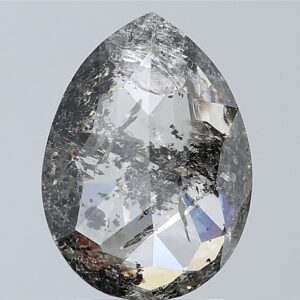 2.61 CT ,8.1*8.0 MM, Pear shape natural diamond , salt and paper