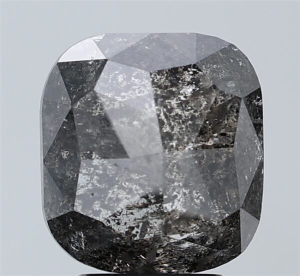 3.55 CT ,9.7*8.3 MM, Cushion shape natural diamond , salt and paper
