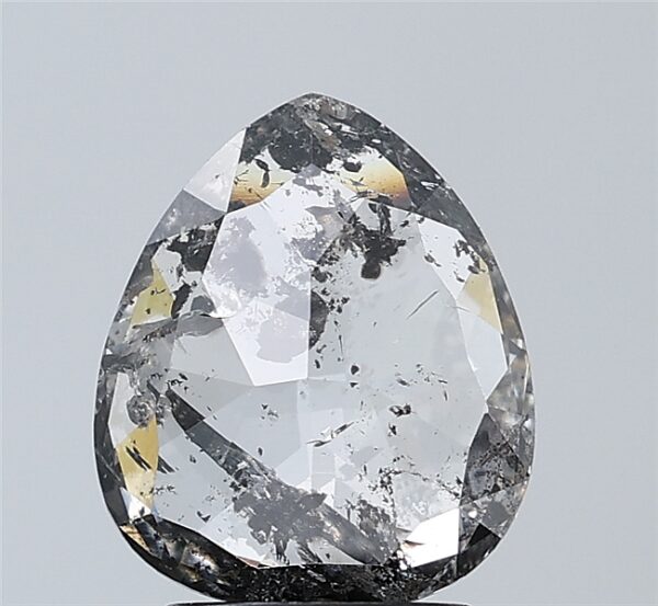 1.96 CT , 9.8*8.4 MM, Pear shape natural diamond , salt and paper