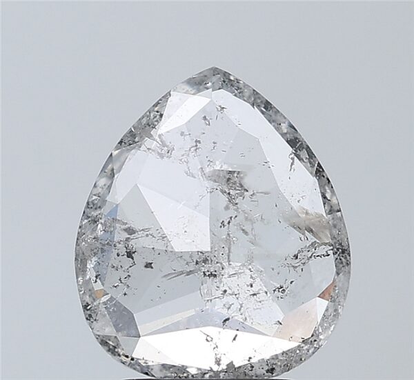 1.86 CT ,10.5*9.1 MM, Pear shape natural diamond , salt and paper