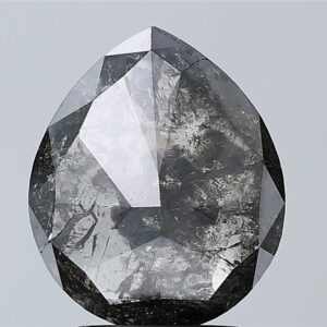 2.63 CT ,10.6*9.0 MM, Pear shape natural diamond , salt and paper