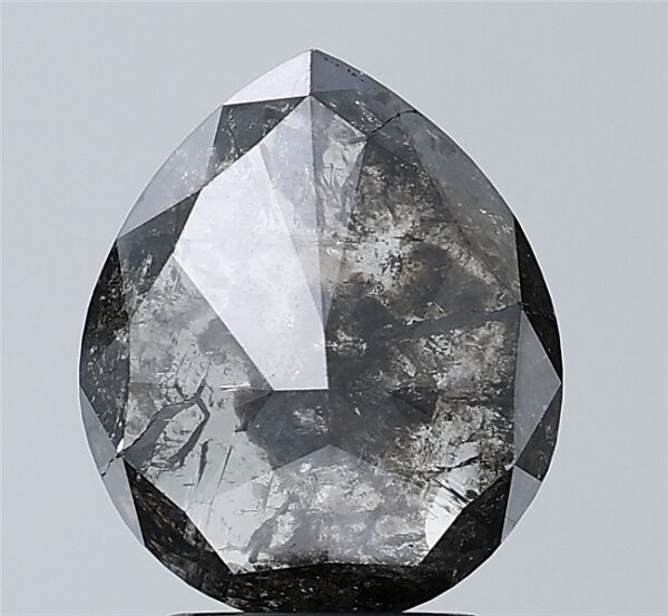2.63 CT ,10.6*9.0 MM, Pear shape natural diamond , salt and paper