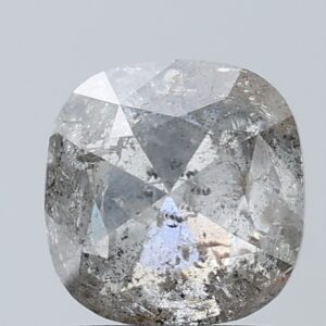 2.14 CT ,7.4*7.2 MM, Cushion shape natural diamond , salt and paper