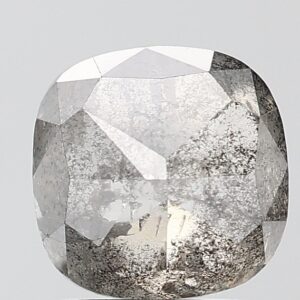 2.54 CT ,7.6*7.6 MM | Salt And Pepper Diamond | Cuesion Cut Diamond