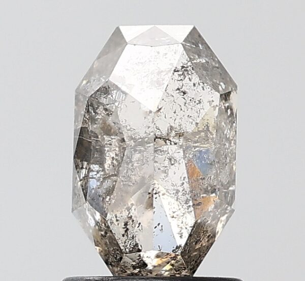1.96 CT , 8.2*5.3*4.2 MM, Emerald shape natural diamond , salt and paper