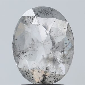3.55 CT ,9.7*7.5 MM, Oval shape natural diamond , salt and paper