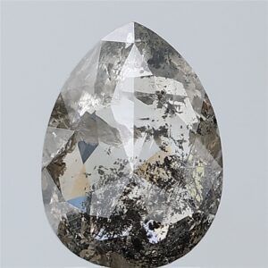 2.44 CT , 9.9*7.4 MM, Pear shape natural diamond , salt and paper