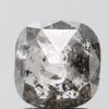 2.01 CT ,7.7*7.4 MM  | Salt And Pepper Diamond | Cuesion Cut Diamond
