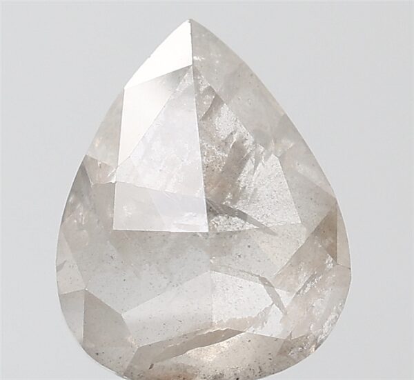 3.56 CT ,10.8*8.6MM, Pear shape natural diamond , salt and paper