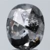 2.20 CT ,9.2*7.9 MM, Oval shape natural diamond , salt and paper