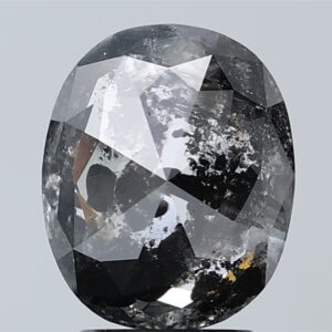 2.20 CT ,9.2*7.9 MM, Oval shape natural diamond , salt and paper