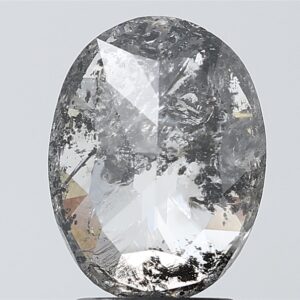 2.10 CT ,10.5*7.9 MM , Oval shape natural diamond , salt and paper