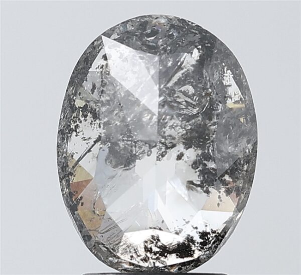 2.10 CT ,10.5*7.9  MM , Oval shape natural diamond , salt and paper