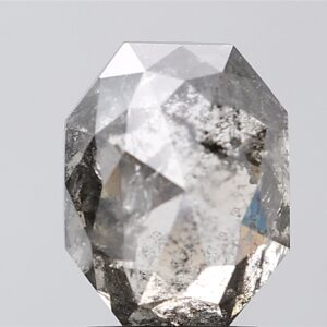 4.30 CT , 9.6*7.05 MM, Octagon shape natural diamond , salt and paper