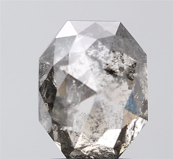 4.30 CT , 9.6*7.05 MM, Octagon shape natural diamond , salt and paper