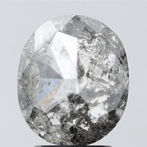 2.18 CT ,9.2*7.8 MM , Oval shape natural diamond , salt and paper
