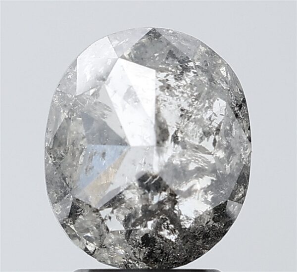 2.18 CT ,9.2*7.8 MM , Oval shape natural diamond , salt and paper
