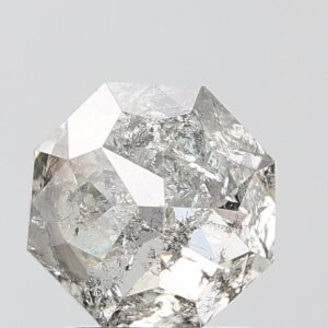 1.86 CT ,6.7*6.7 MM, Octagon shape natural diamond , salt and paper