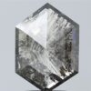 1.90 CT ,11.3*7.9 MM, Hexagon shape natural diamond , salt and paper