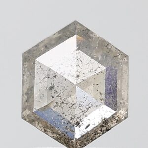 1.20 CT ,7.9*6.7  MM, Hexagon shape natural diamond , salt and paper