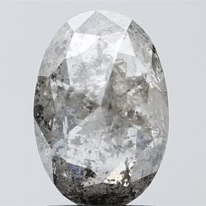 2.11 CT ,9.9*6.8 MM , Oval shape natural diamond , salt and paper