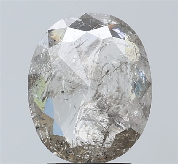1.76 CT ,9.6*7.8 MM , Oval shape natural diamond , salt and paper