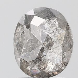1.52 CT ,7.8*6.1 MM, Oval shape natural diamond , salt and paper