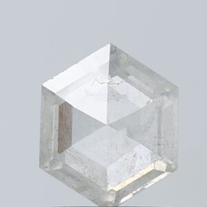 1.02 CT ,7.2*5.9 MM, Hexagon shape natural diamond , salt and paper