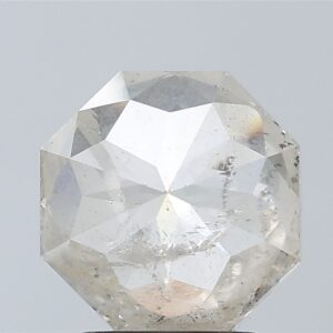 3.01 CT , 8.6*8.6 MM, Octagon shape natural diamond , salt and paper