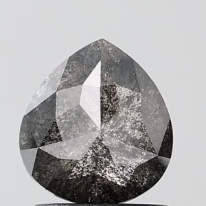 1.42 CT , 7.2*6.7 MM, Pear shape natural diamond , salt and paper