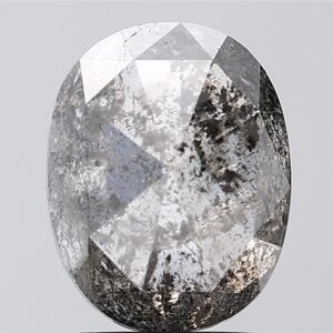 3.71 CT ,10.2*8 MM, Oval shape natural diamond , salt and paper