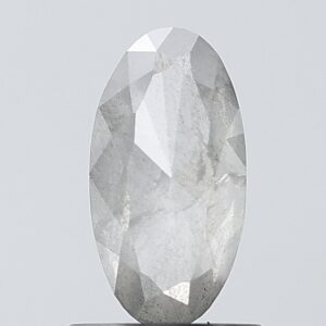 0.95 CT , 8.4*4.4 MM , Oval shape natural diamond , salt and paper