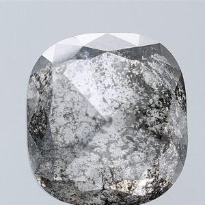 5.81 CT ,10.0*9.2 MM, Cushion shape natural diamond , salt and paper