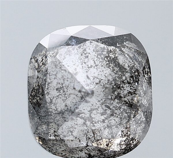5.81 CT ,10.0*9.2 MM, Cushion shape natural diamond , salt and paper