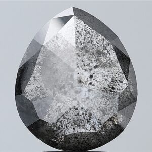 4.60 CT , 12.0*11.0 MM, Pear shape natural diamond , salt and paper