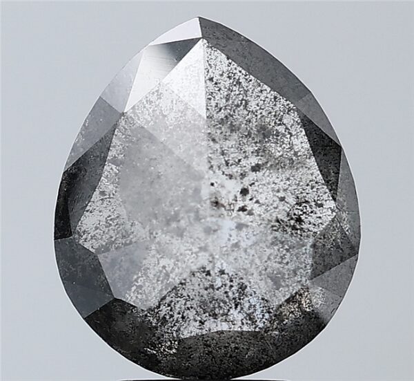 4.60 CT , 12.0*11.0 MM, Pear shape natural diamond , salt and paper