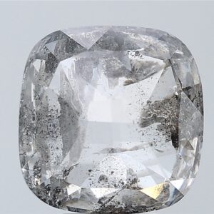5.89 CT ,10.7*10.5 MM, Cushion shape natural diamond , salt and paper