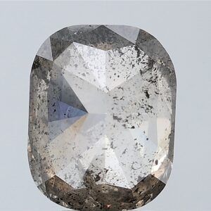 3.98 CT , 10.6*8.4  MM, Cushion shape natural diamond , salt and paper