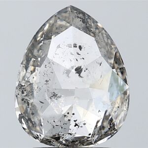 2.47 CT ,10.5*8.4 MM, Pear shape natural diamond , salt and paper