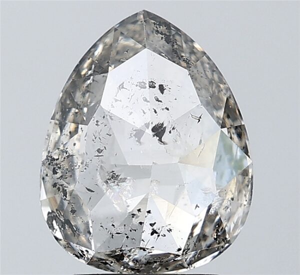 2.47 CT ,10.5*8.4 MM, Pear shape natural diamond , salt and paper