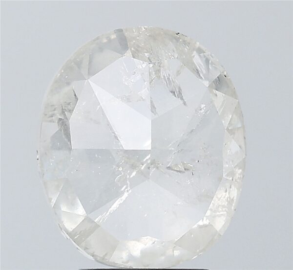 4.56 CT ,10.8*9.3 MM, Oval shape natural diamond , salt and paper