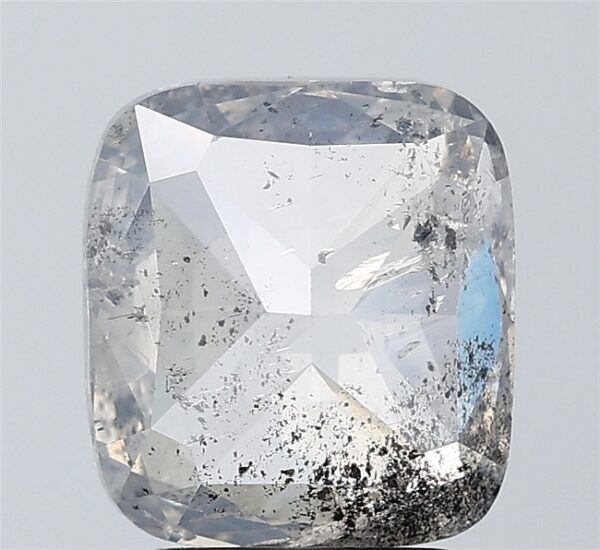 3.51 CT ,9.3*8.5 MM, Cushion shape natural diamond , salt and paper