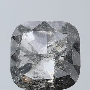 3.51 CT , 9.7*9.0 MM, Cushion shape natural diamond , salt and paper