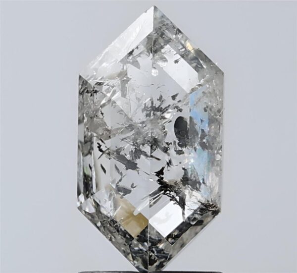 2.16 CT, 11.1*5.8 MM , Shield shape natural diamond , salt and paper